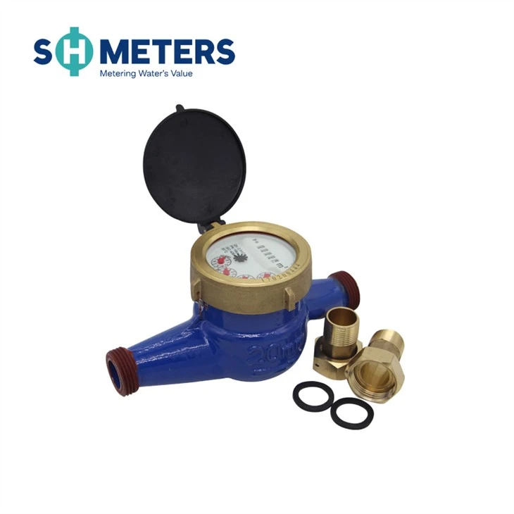 DN15~DN50 class b Brass Multijet Water Meter output pulse
